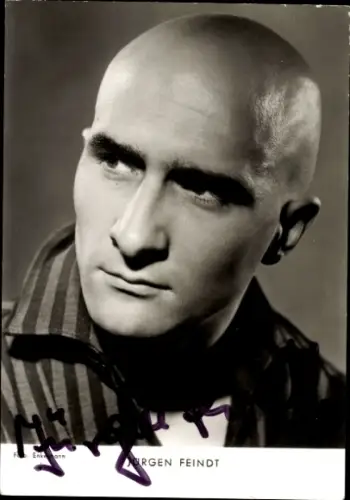 Ak Schauspieler Jürgen Feindt, Portrait, Autogramm