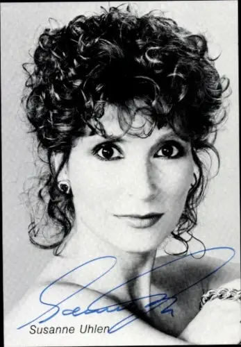 Ak Schauspielerin Susanne Uhlen, Portrait, Autogramm