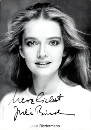 Ak Schauspielerin Julia Biedermann, Portrait, Autogramm