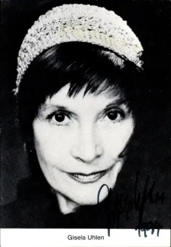 Ak Schauspielerin Gisela Uhlen, Portrait, Autogramm