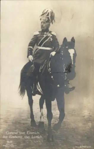 Ak General von Emmich, Eroberer von Lüttich