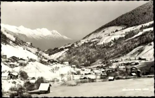 Ak Sellrain in Tirol, Gesamtansicht im Winter
