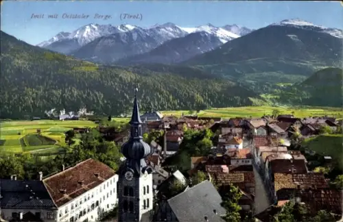 Ak Imst in Tirol,  Ötztaler Berge, Tirol, Stadtansicht, Berge, Natur