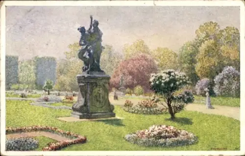 Künstler Ak Ranzoni, H., Wien III. Landstraße, Schwarzenberggarten