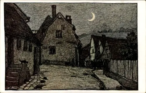 Künstler Ak Duschek, R., Besigheim im Kreis Ludwigsburg, Am Kronenberg