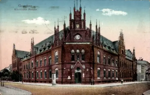 Ak Graudenz Westpreußen, kaiserliches Postamt