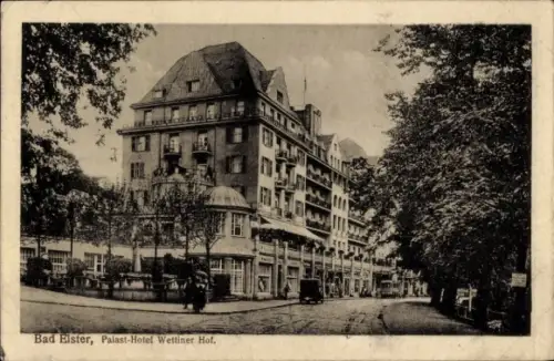 Ak Bad Elster im Vogtland, Palast-Hotel Wettiner Hof,   