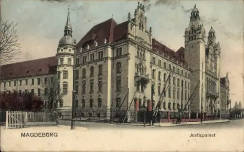 Ak Magdeburg an der Elbe, MAGDEBURG, Justizpalast