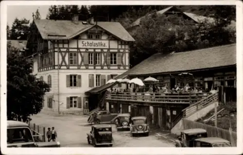 Ak Achenkirch in Tirol, Hotel Scholastika am Achensee, Inh. Hans Kirchberger, Terrasse
