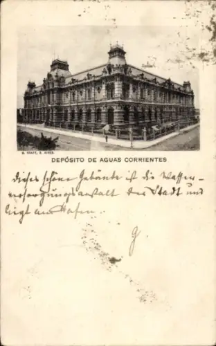 Ak Buenos Aires, Argentina, Palacio de Aguas Corrientes