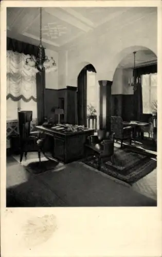 Ak České Budějovice Budweis Südböhmen, Budweiser Sparkasse, Zimmer des Dirigenten