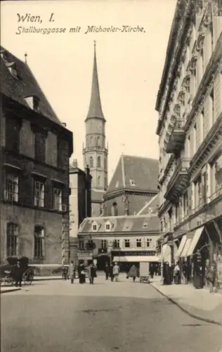 Ak Wien 1 Innere Stadt,  Stallburggasse, Michaeler-Kirche,  