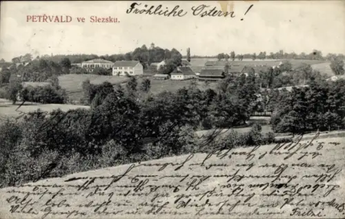 Ak Petřvald Peterswald Mährisch Schlesien, Gesamtansicht