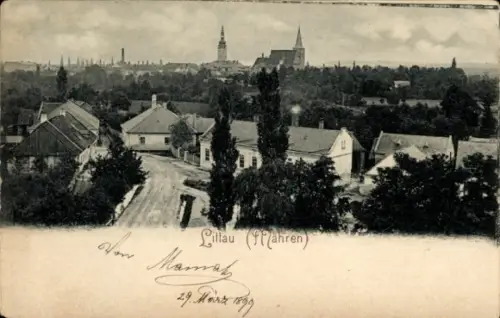 Ak Litovel Littau Region Olmütz, Gesamtansicht