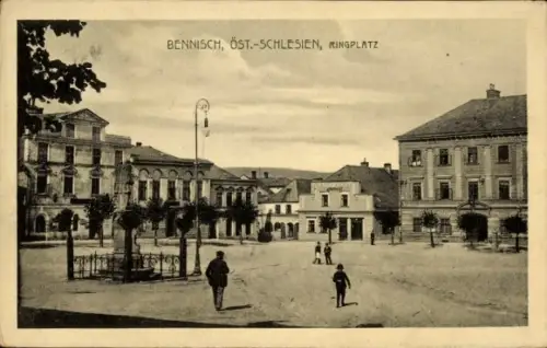 Ak Horní Benešov Bennisch Mährisch Schlesien, Ringplatz