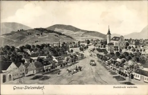 Litho Großstelzendorf Göllersdorf Niederösterreich, Gesamtansicht