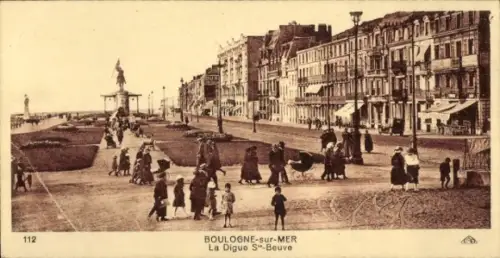 CPA Boulogne sur Mer Pas de Calais, Digue Ste-Beuve