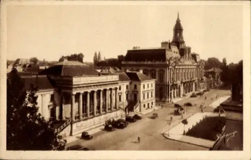 Ak Tours Indre et Loire, Justizpalast und Rathaus
