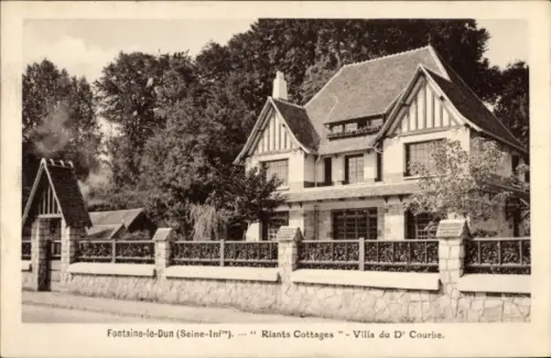 Ak Fontaine le Dun Seine Maritime, Riants Cottages Villa D'Courbe