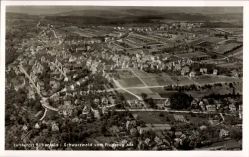 Ak Birkenfeld im Schwarzwald Württemberg, Fliegeraufnahme