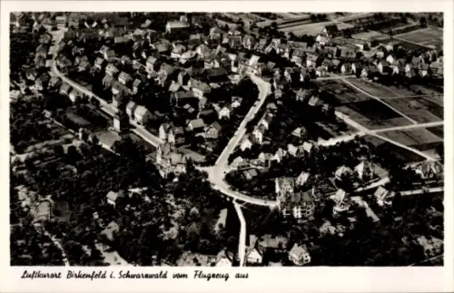Ak Birkenfeld im Schwarzwald Württemberg, Luftaufnahme