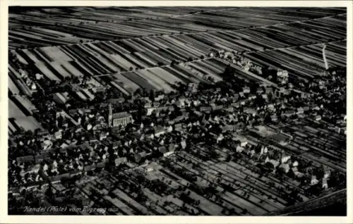 Ak Kandel in der Pfalz Bienwald, Fliegeraufnahme