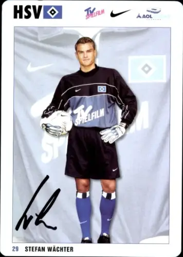 Autogrammkarte Fußballer Stefan Wächter, Hamburger SV