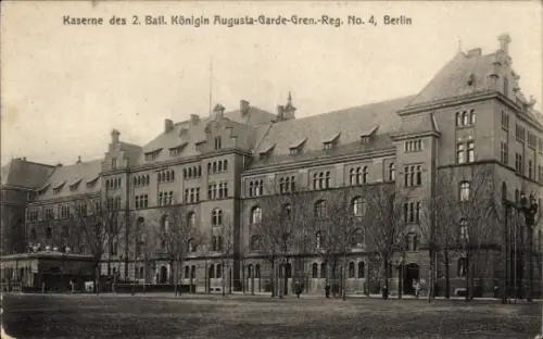 Ak Berlin, Kaserne des 2. Batl. Königin-Augusta-Garde-Grenadier-Regiment 4