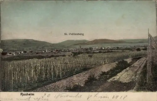 Ak Rosheim Elsass Bas Rhin, Gesamtansicht, Sankt Odilienberg