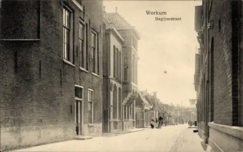 Ak Workum Friesland Niederlande, Bagijnestraat