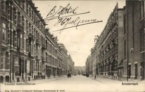 Ak Amsterdam Nordholland Niederlande, Cornelis Anthoniszstraat