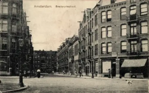 Ak Amsterdam Nordholland Niederlande, Brederodestraat