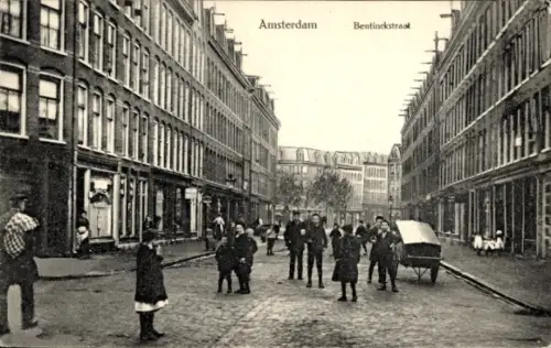 Ak Amsterdam Nordholland Niederlande, Straßenansicht, Bentinckstraat