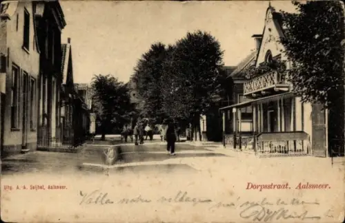 Ak Aalsmeer Nordholland Niederlande, Dorpsstraat