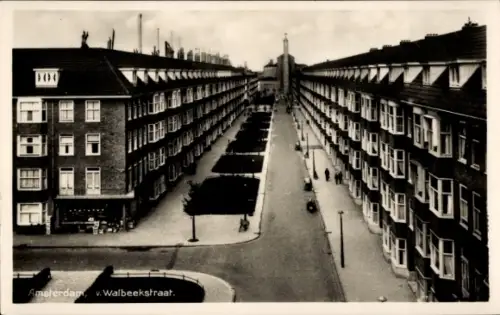 Ak Amsterdam Nordholland Niederlande, van Walbeekstraat