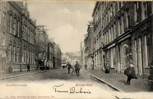 Ak Amsterdam Nordholland Niederlande, Sweelinckstraat