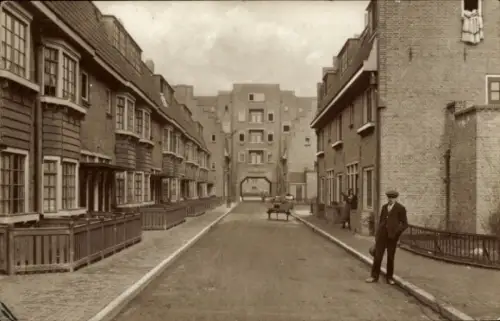 Ak Amsterdam Nordholland Niederlande, Straßenansicht, Amsterdamer Viertel