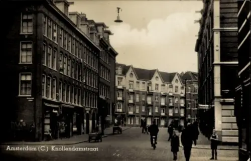 Ak Amsterdam Nordholland Niederlande, Knollendamstraat