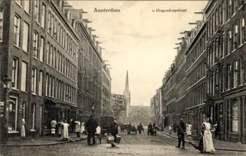 Ak Amsterdam Nordholland Niederlande, van Hogendorpstraat