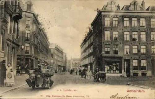 Ak Amsterdam Nordholland Niederlande, van der Helststraat