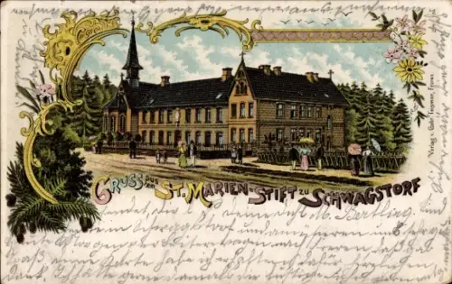 Litho Schwagstorf Fürstenau Niedersachsen, St. Marienstift