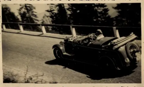 Foto Ak Auto, Autofahrt