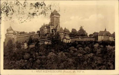 Ak Orschwiller Orschweiler Elsass Bas Rhin, Hohkönigsburg, Haut Kœnigsbourg, Haut Koenigsbourg