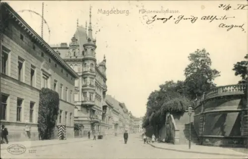 Ak Magdeburg an der Elbe, Fürstenwallstraße