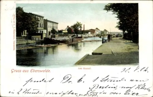 Ak Eberswalde, Forsthaus Bornemannspfuhl, Am Kanal,  , Verlag von C. F-Habermann
