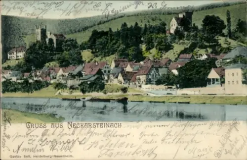 Ak Neckarsteinach in Hessen, Teilansicht