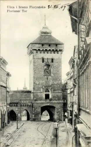 Ak Kraków Krakau Polen, Florianer Tor