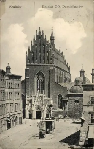 Ak Kraków Krakau Polen, Kościół OO. Dominikanów