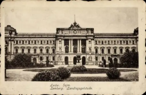 Ak Lwiw Lwów Lemberg Léopol Ukraine,  Sejm, Lemberg, Landtagsgebäude