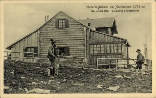 Ak Aspangberg St. Peter Niederösterreich, Wetterkoglerhaus am Hochwechsel, Wetterkoglerhaus,  173
